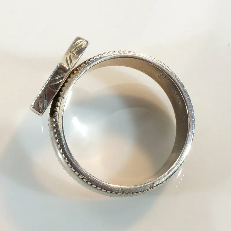 Handsome Sterling Signet Ring Size 7