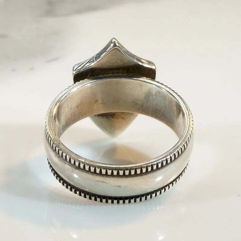 Handsome Sterling Signet Ring Size 7