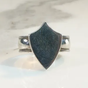 Handsome Sterling Signet Ring Size 7