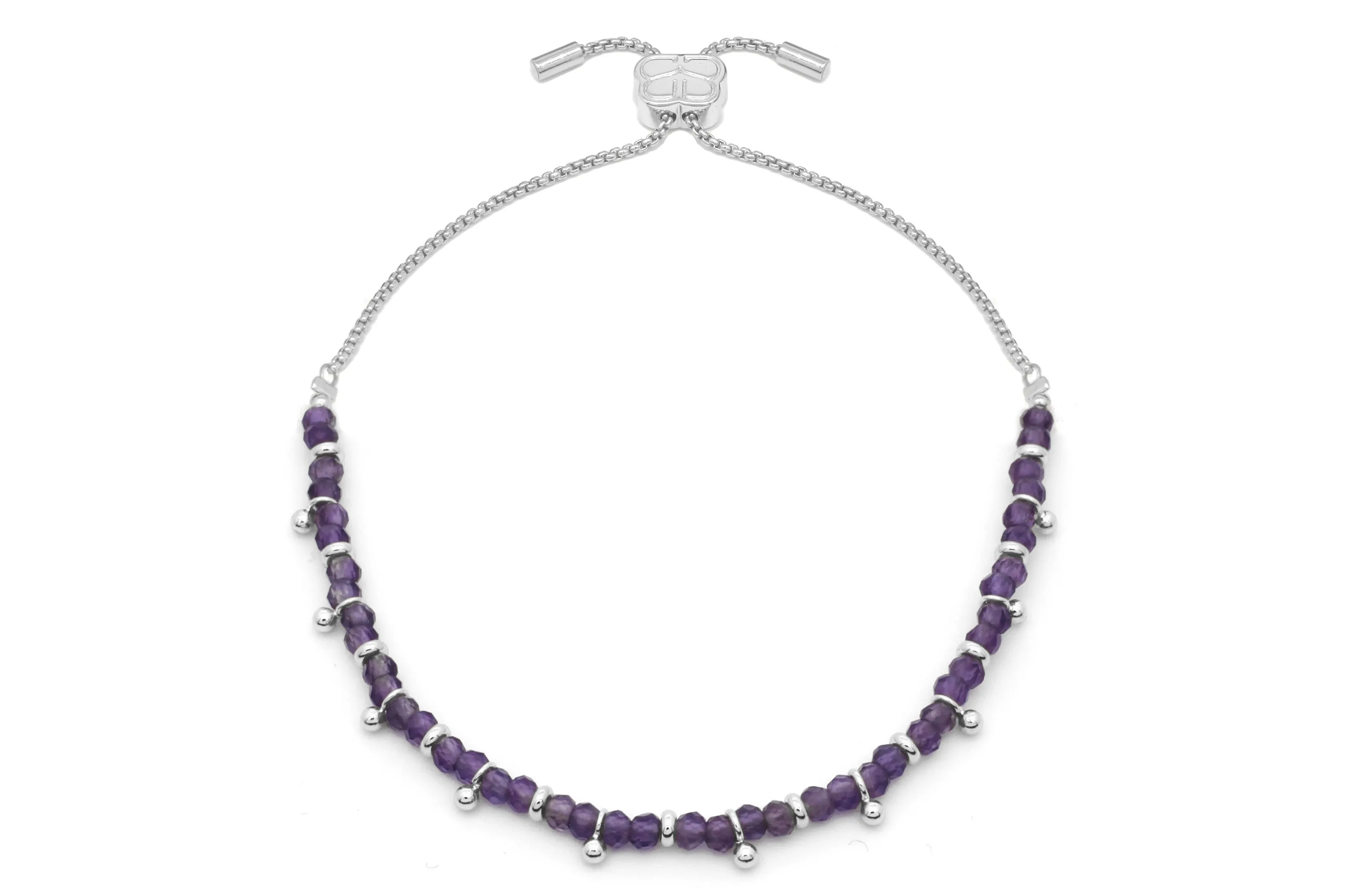 Harmony Amethyst Silver Bracelet