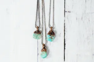 Hawkhouse 18" Sterling Silver American Turquoise Pendant