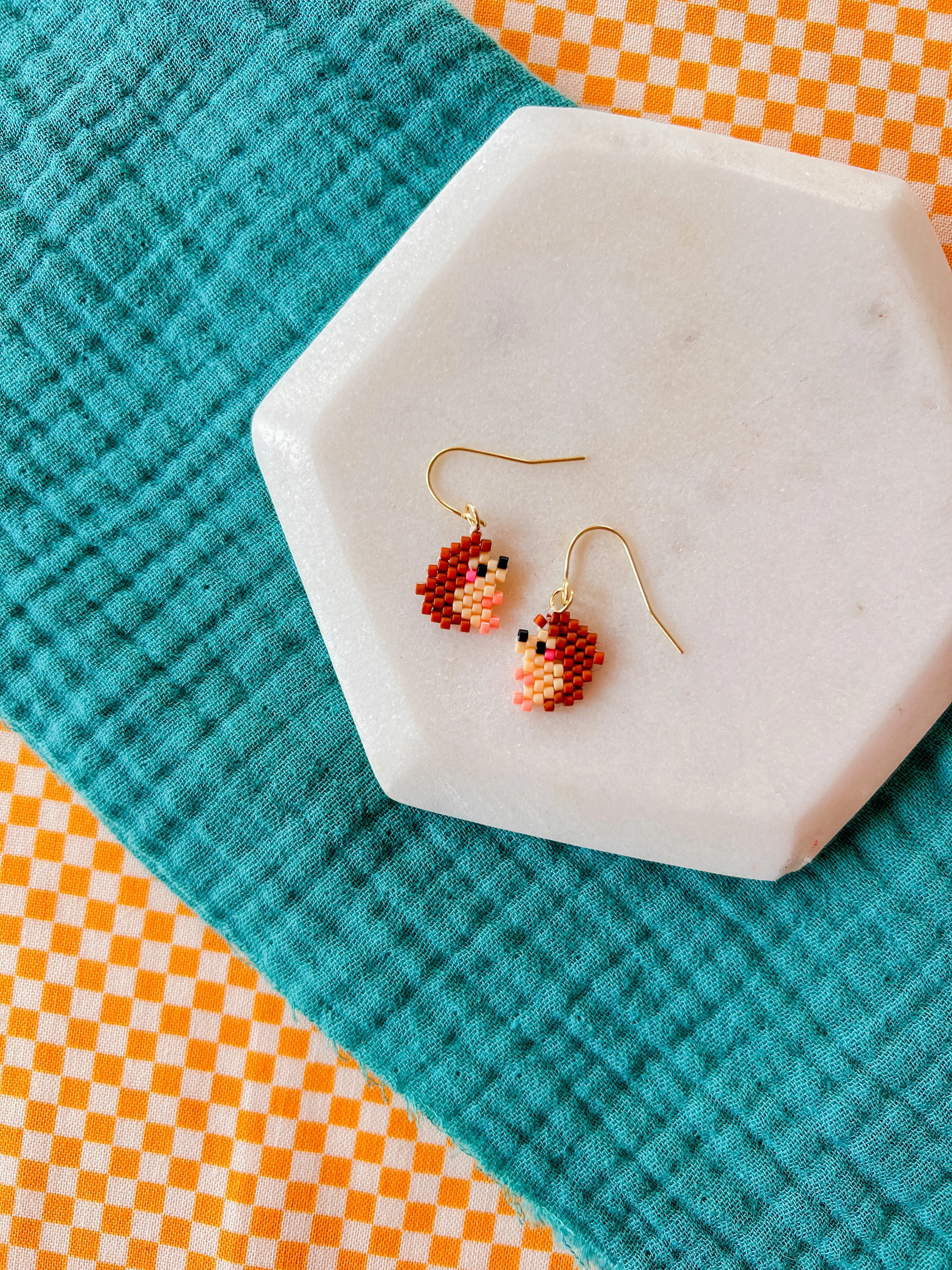 Hedgi and Mush | Beaded Earrings