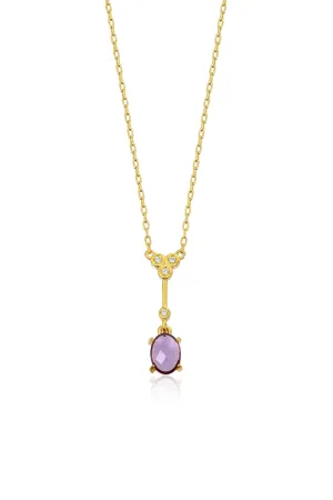 Heiress Necklace in Amethyst and Diamond