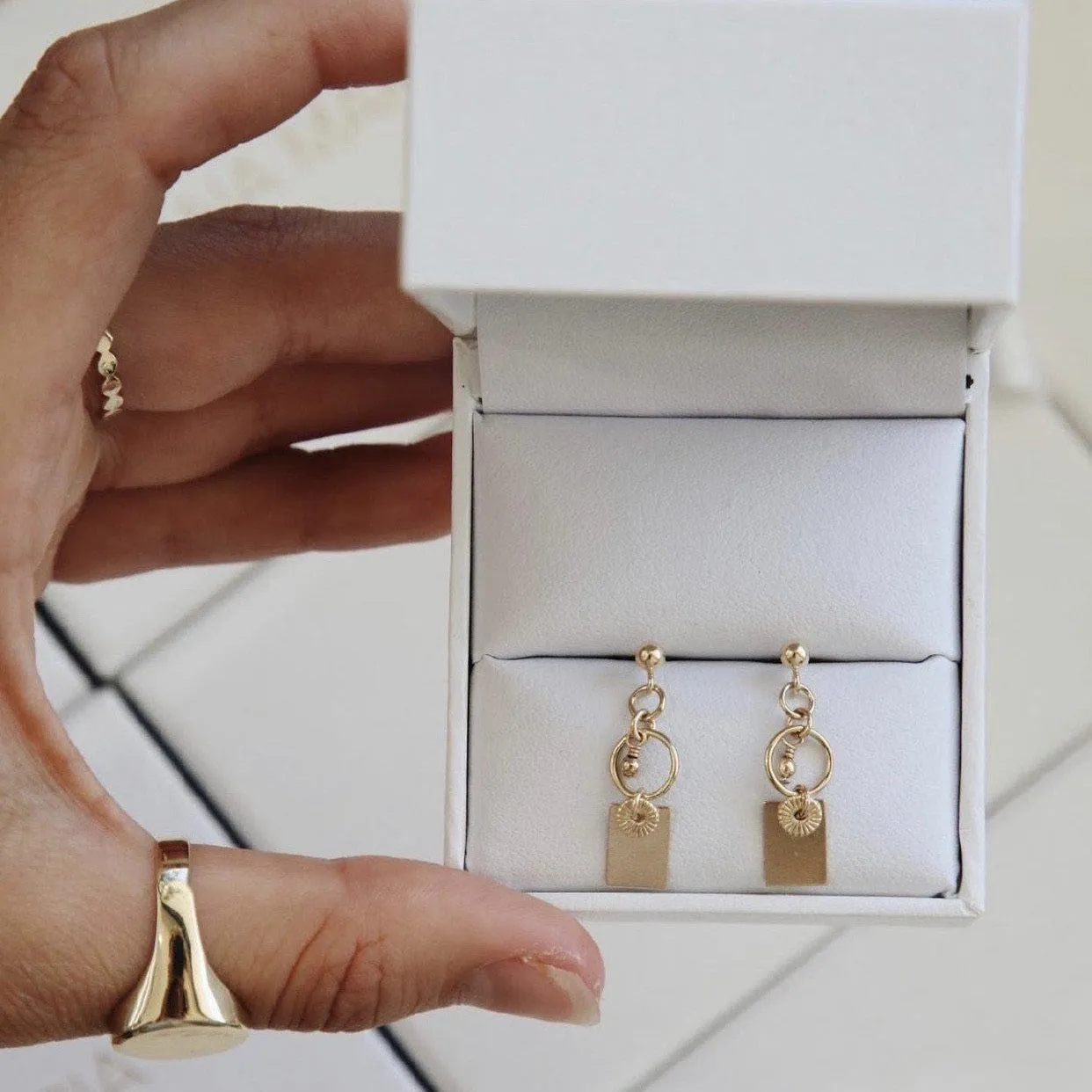 Indy Beaded Earrings - Gold