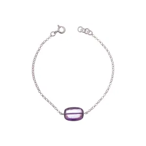 Joy Amethyst Bracelet, Sterling Silver
