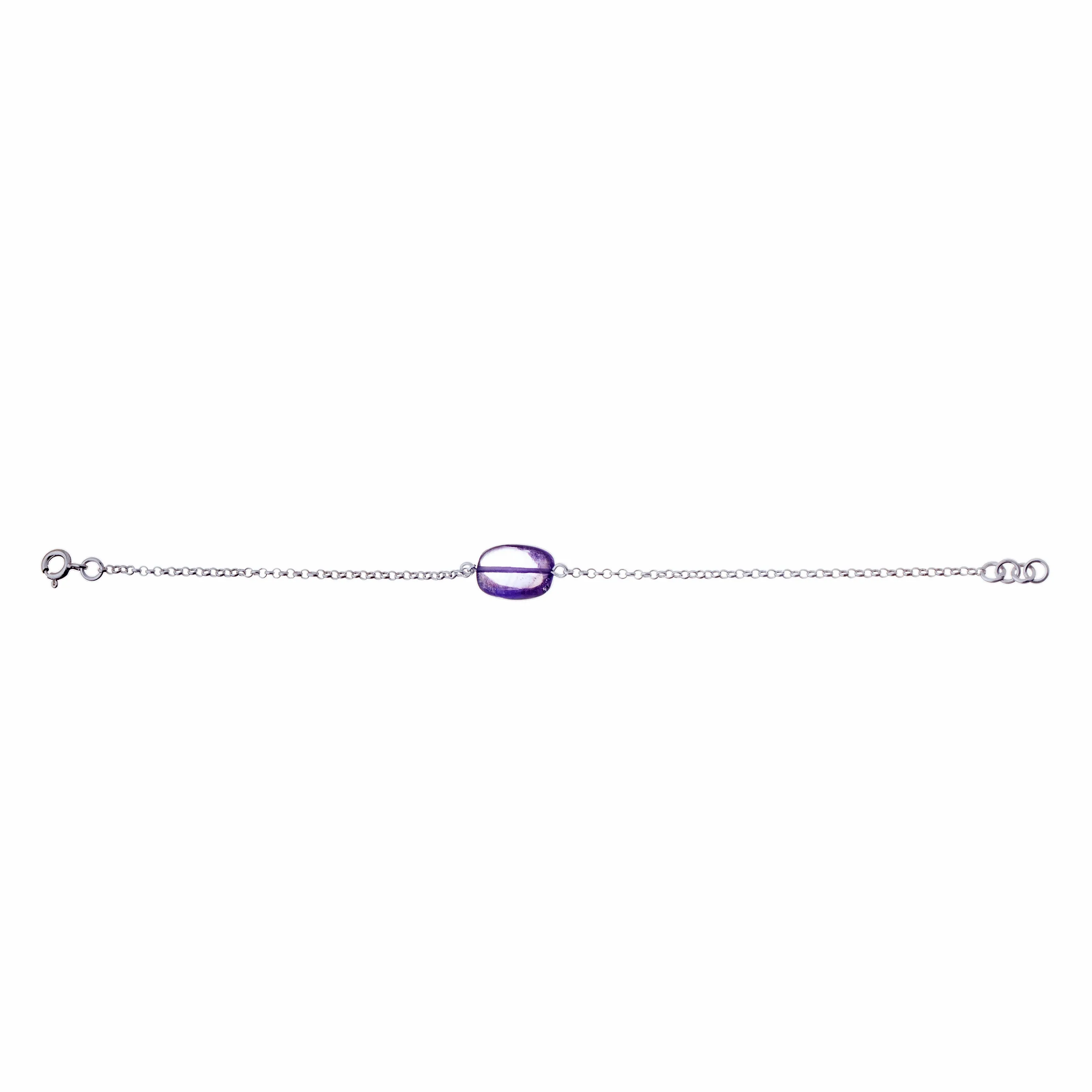 Joy Amethyst Bracelet, Sterling Silver