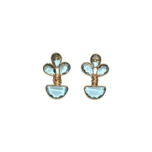 Julie Ryan Paxton Earring - Aqua Quartz