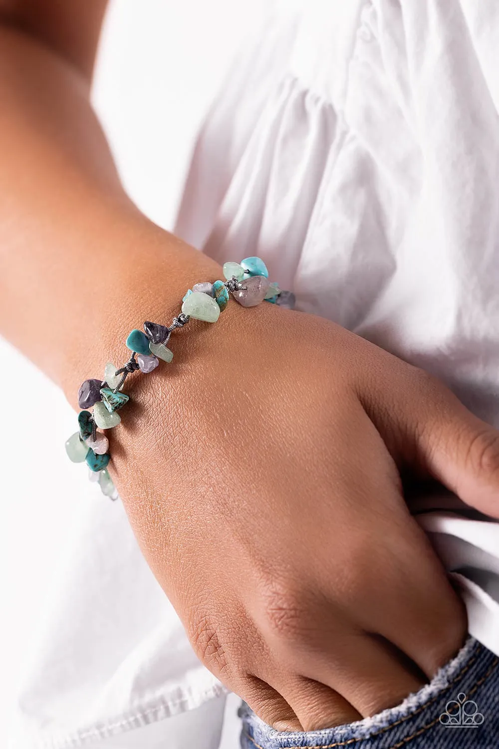 Knotted Kingdom - Green Bracelet - Paparazzi Accessories