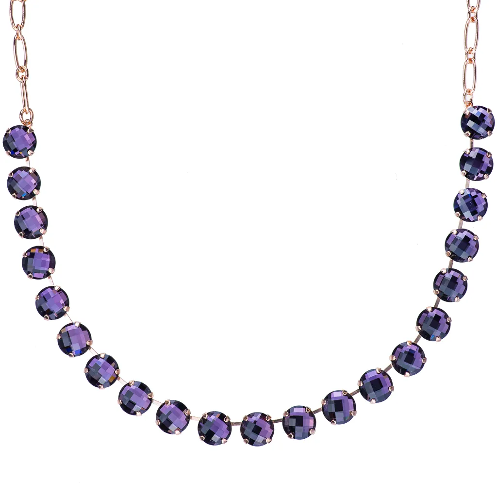 Large Round Necklace in "Amethyst" *Custom*