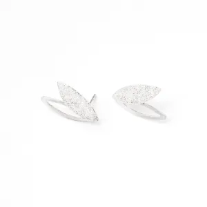 Laser-cut Open Leaf Earrings