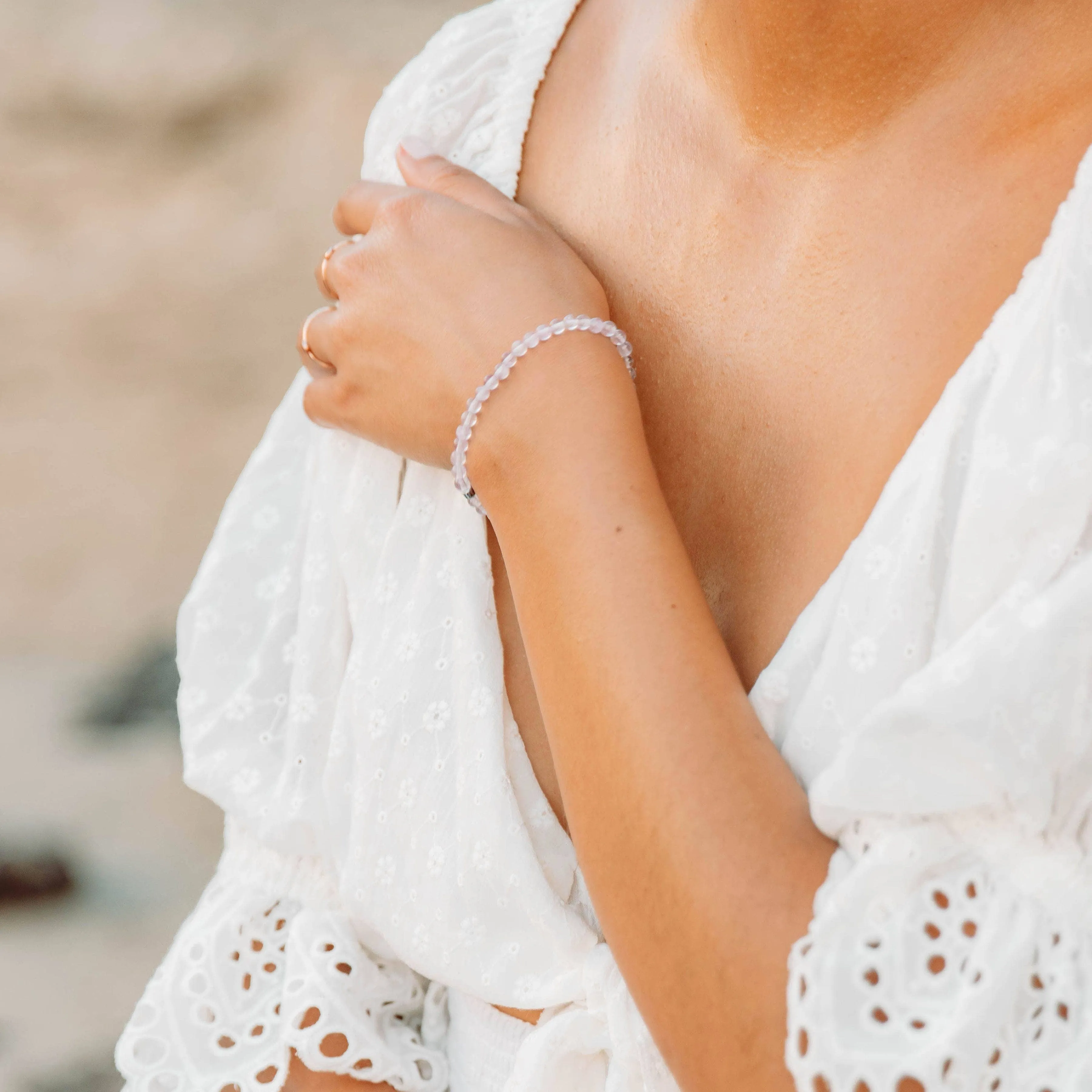 Lavender Amethyst Energy Bracelet by Tiny Rituals