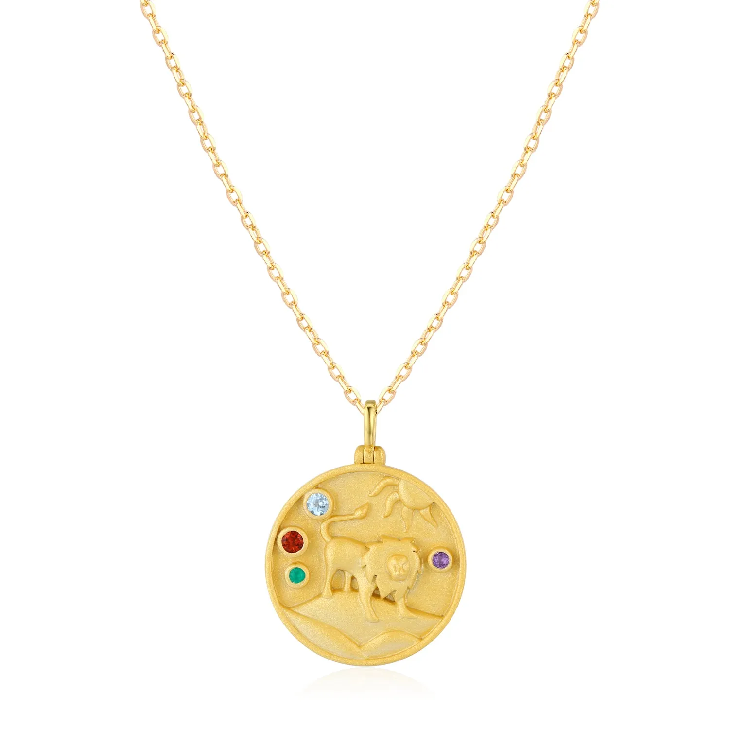 Leo Zodiac Mantra Necklace