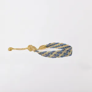 Lines n°2 bracelet in Gold Denim