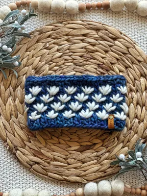 Lotus Flower Headband in Azules