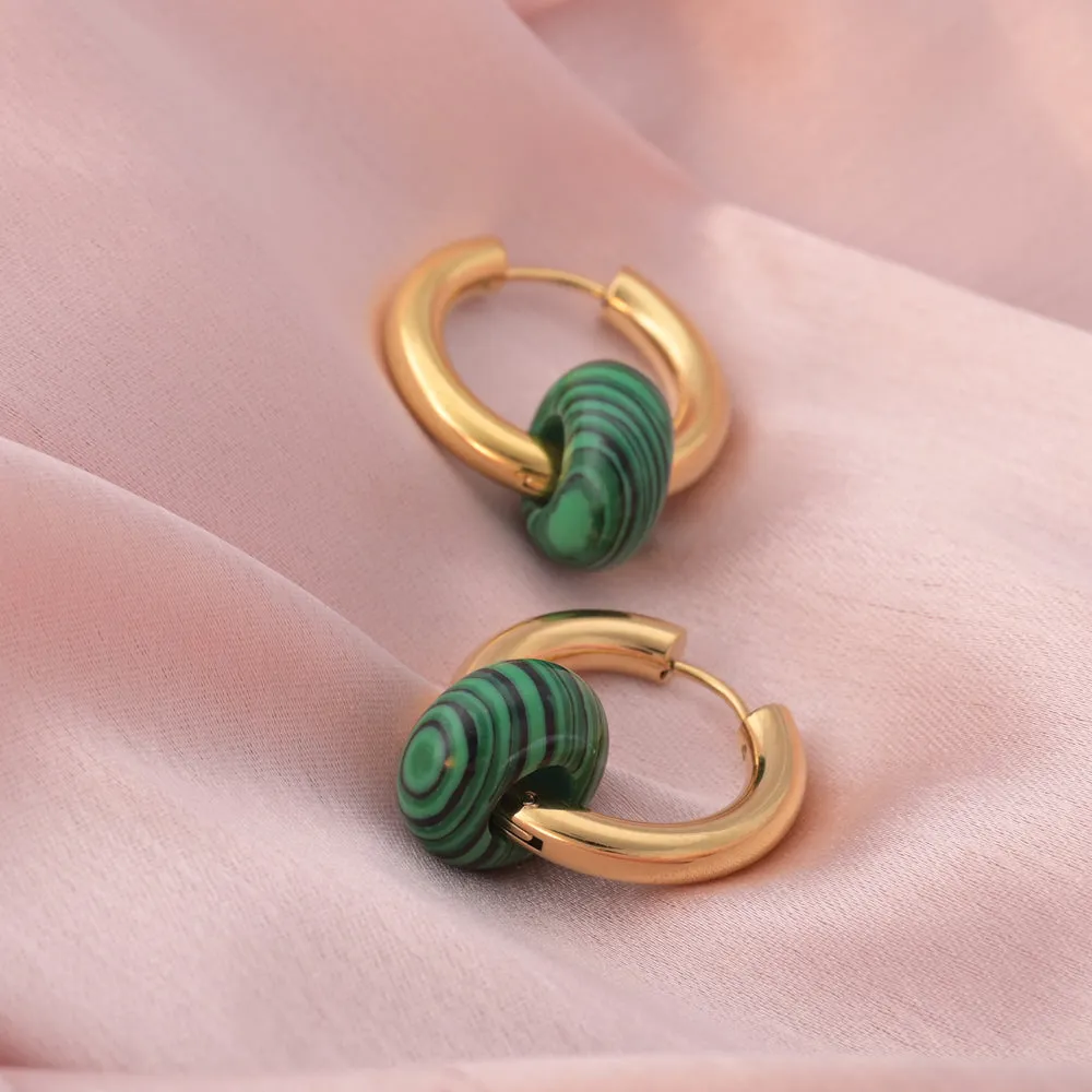 Malachite Ebon Earrings