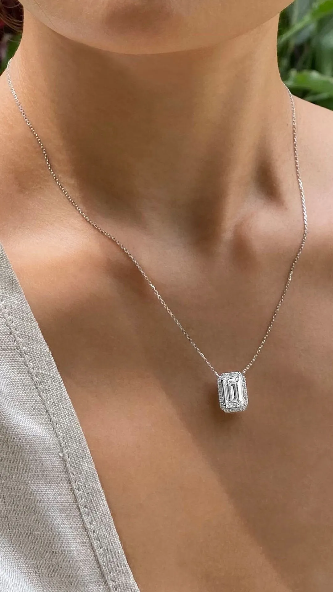 Mallory Necklace 18K White Gold
