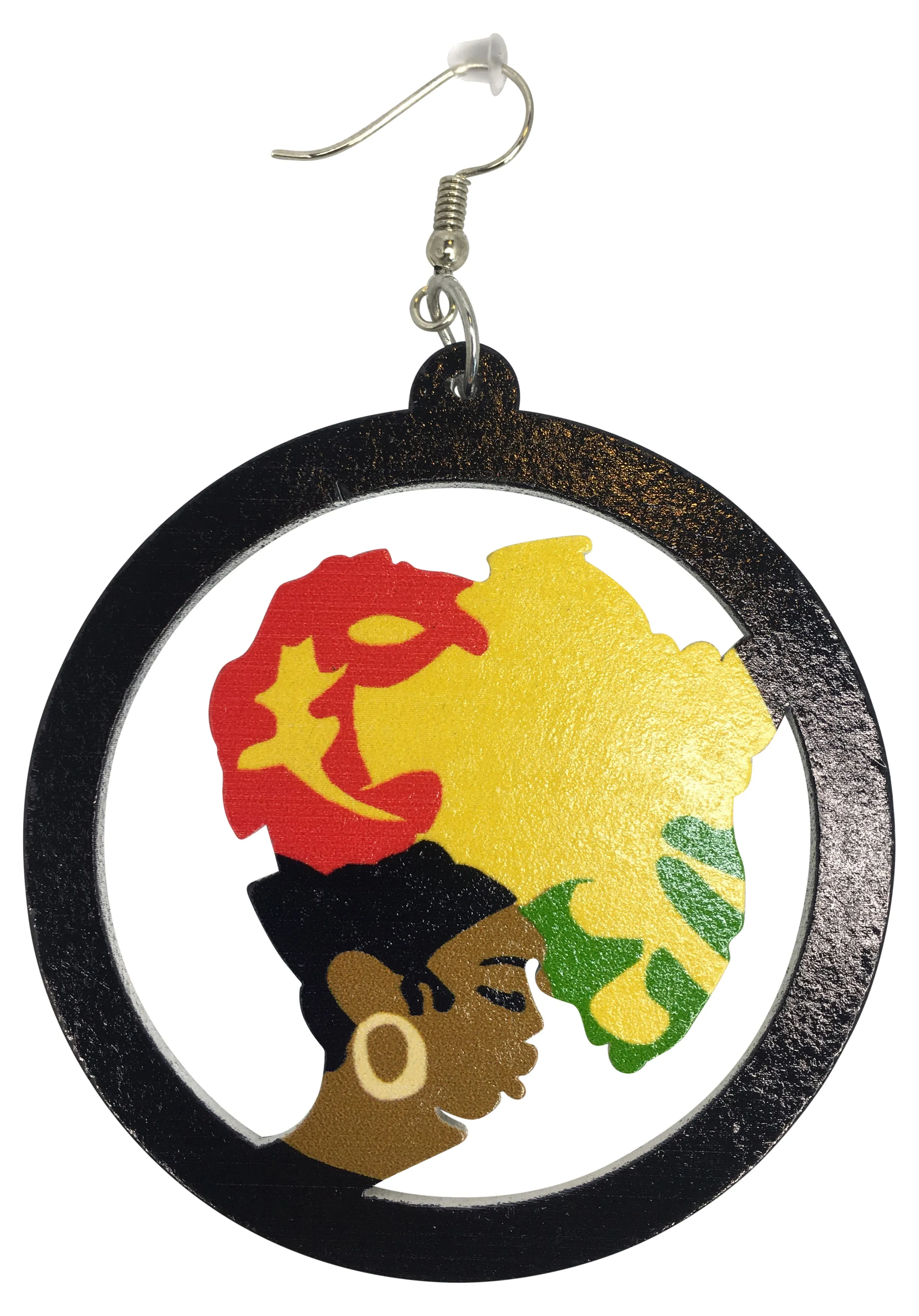 Mama Africa earrings | Africa shaped | Natural hair | Afrocentric | jewelry | accessories | African
