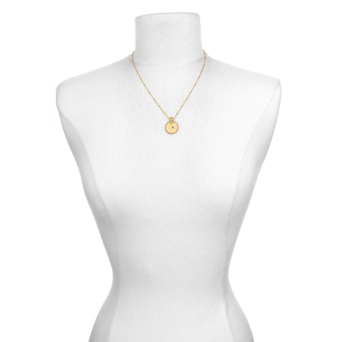 Mandala Zodiac Aquarius Amethyst Necklace