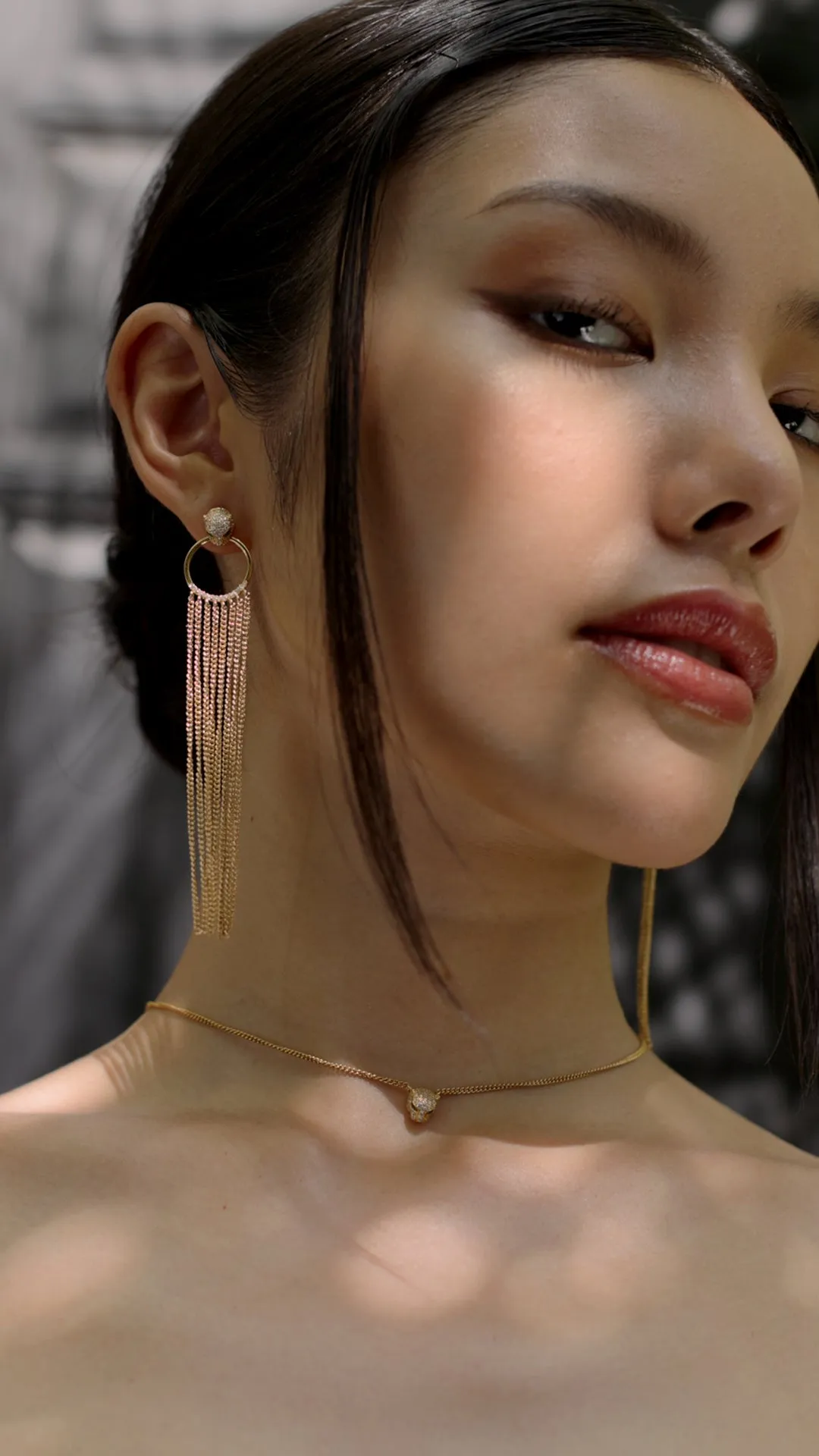 Maumau Chandelier Earrings 18K Gold Vermeil