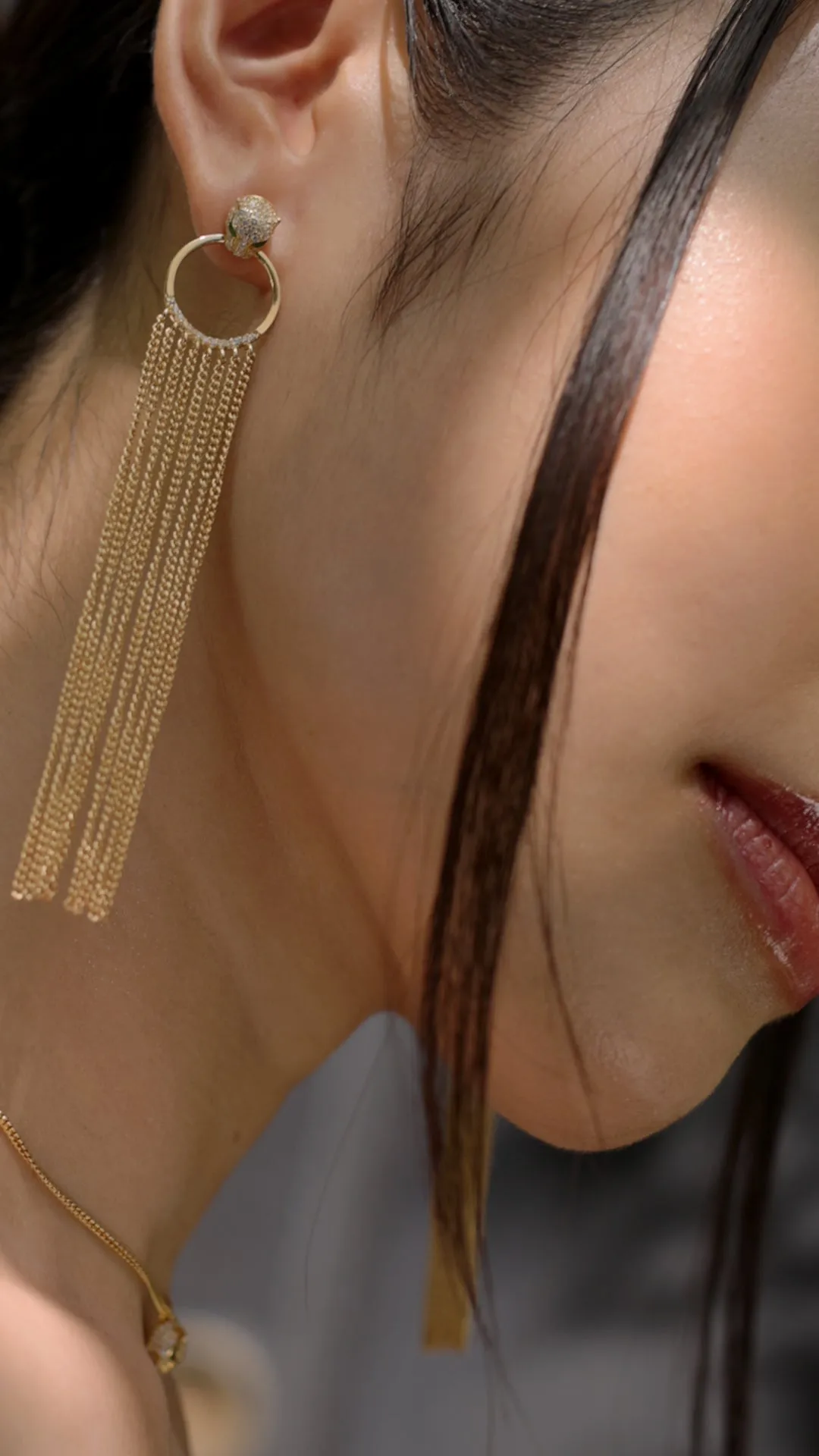 Maumau Chandelier Earrings 18K Gold Vermeil