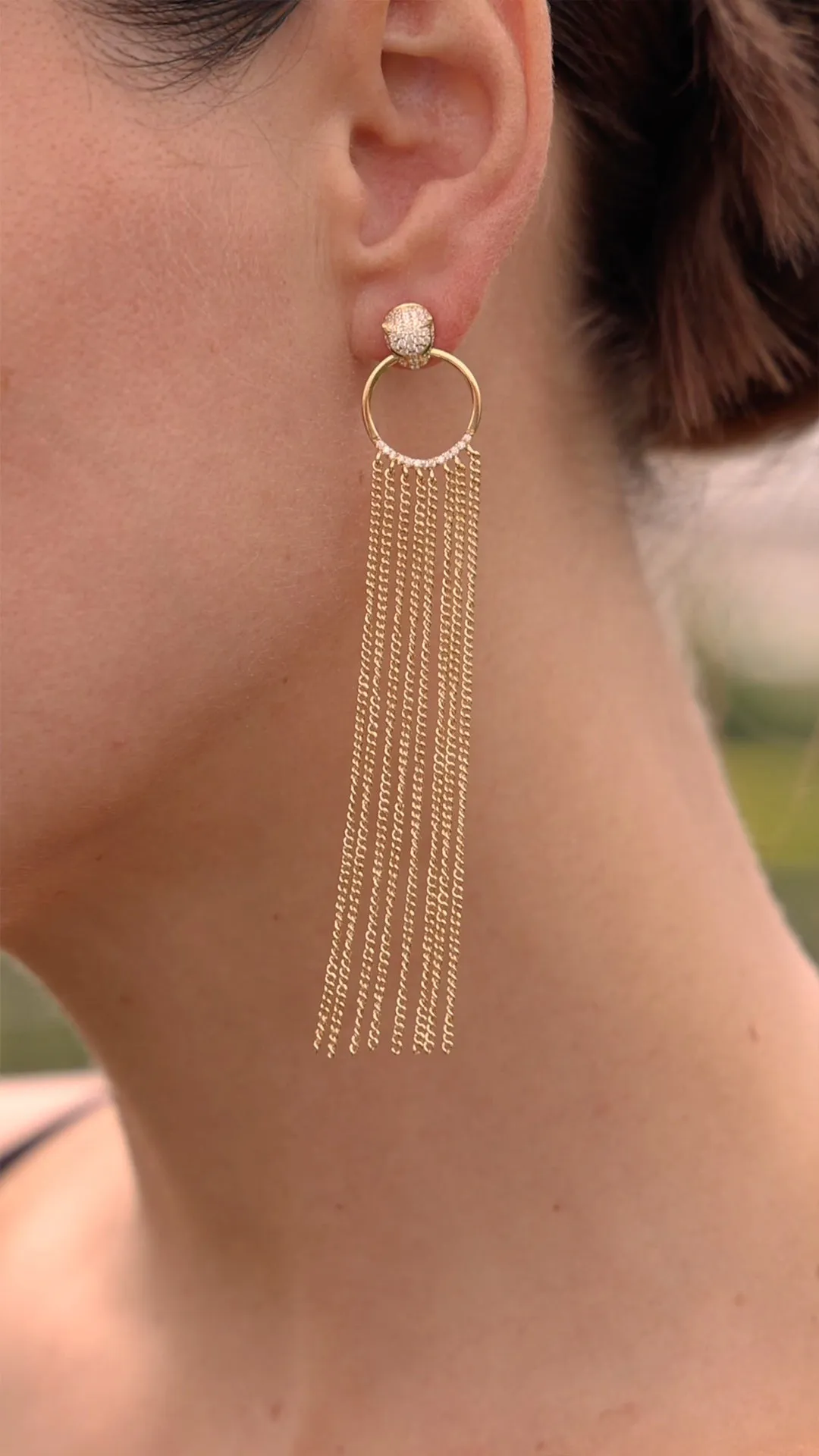 Maumau Chandelier Earrings 18K Gold Vermeil