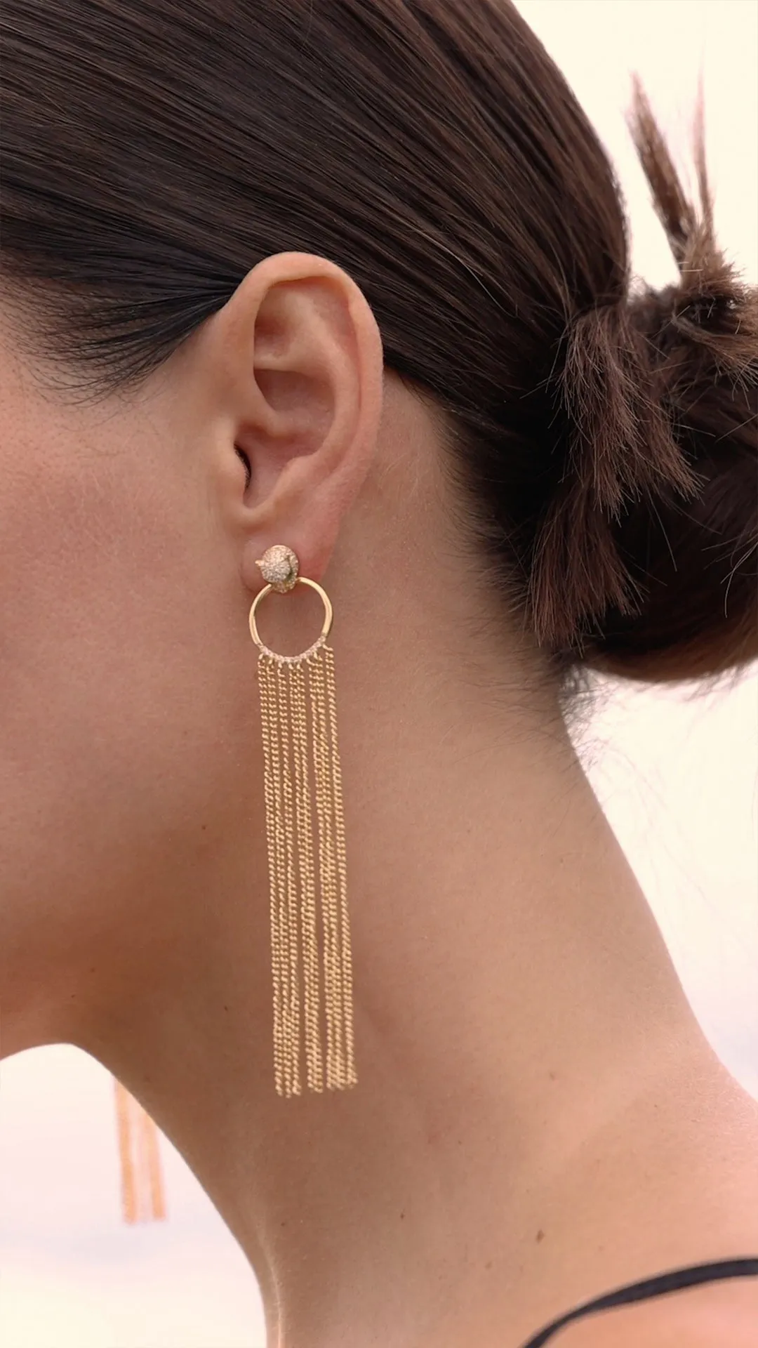 Maumau Chandelier Earrings 18K Gold Vermeil