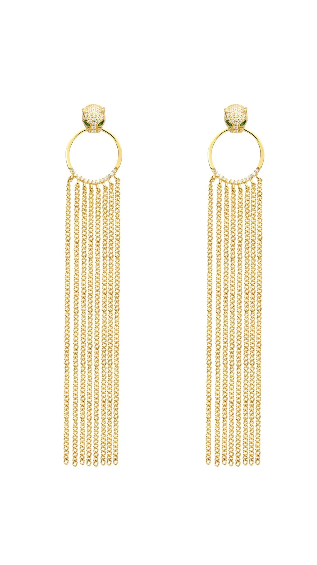 Maumau Chandelier Earrings 18K Gold Vermeil