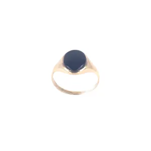 Men’s 9ct Yellow Gold Signet Onyx Ring - 2.4g