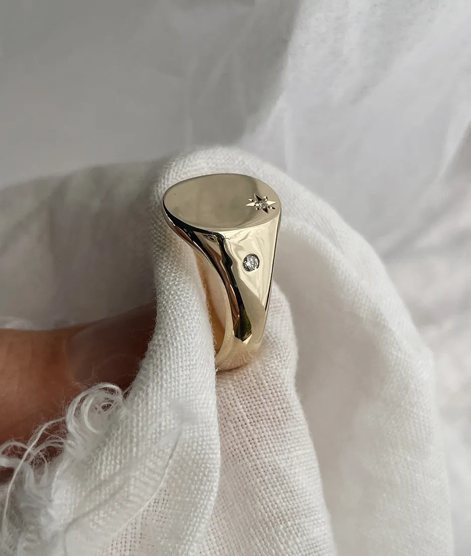 Men's Moon & Star Classic Signet