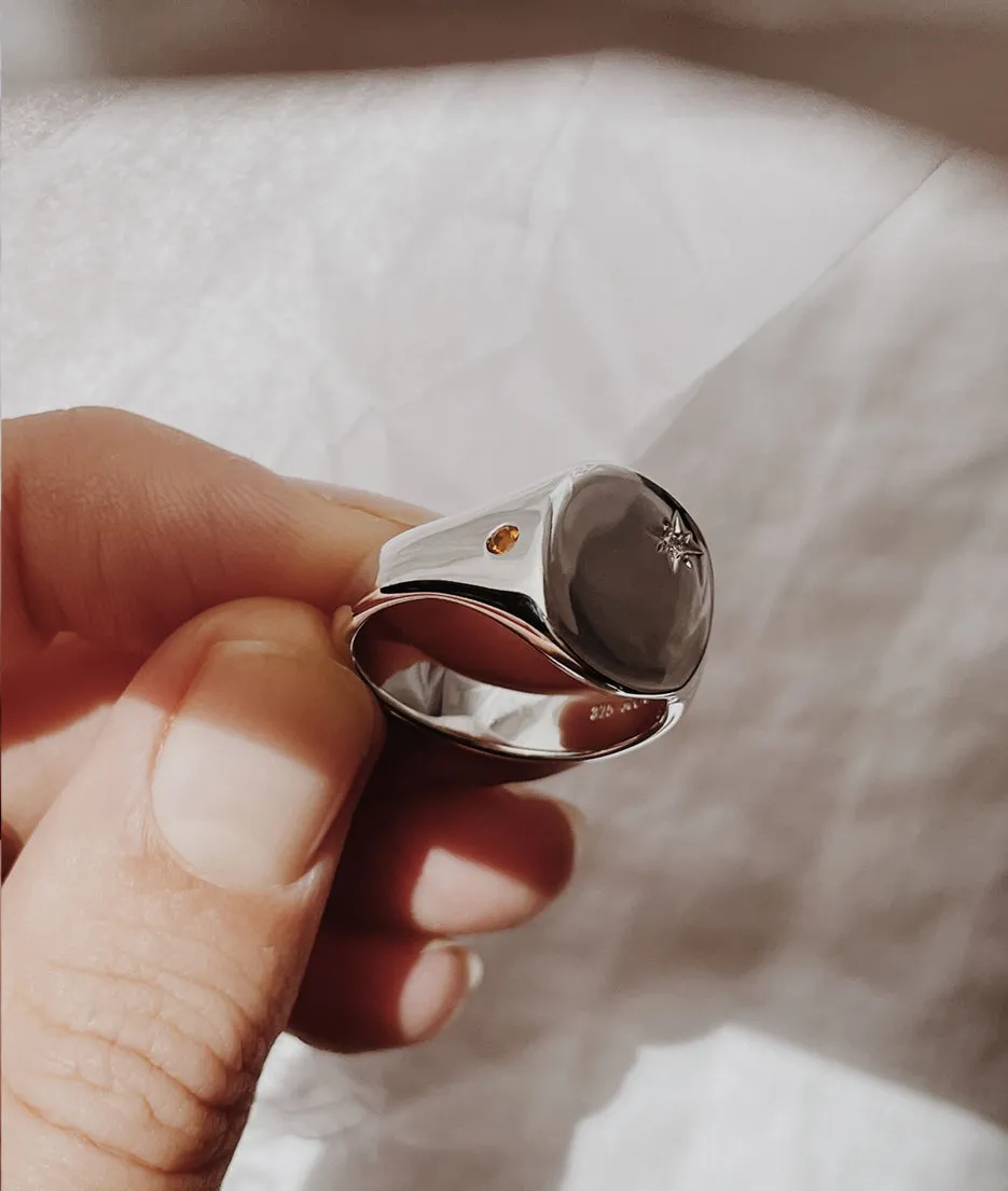 Men's Moon & Star Classic Signet