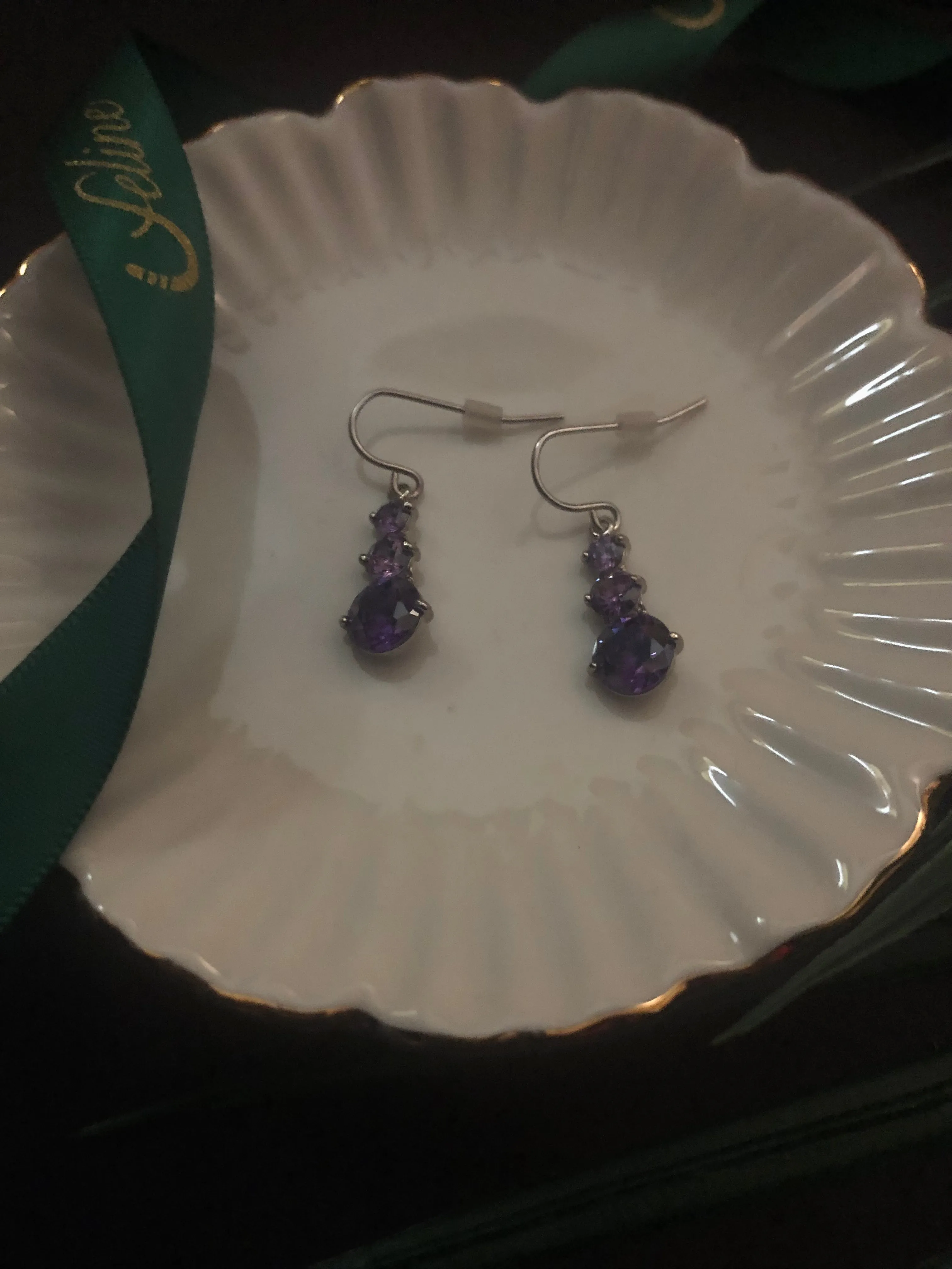 Mina Dainty Amethyst Earrings