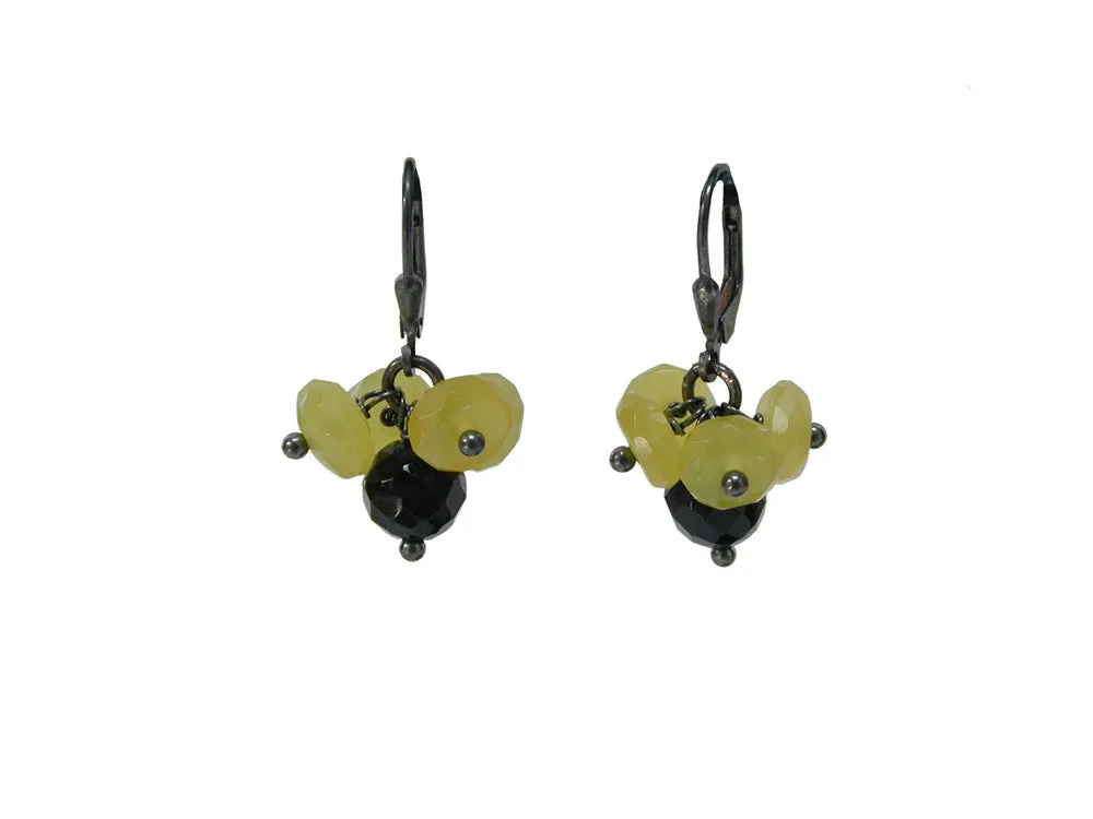 Mixed Stone Cluster Earrings