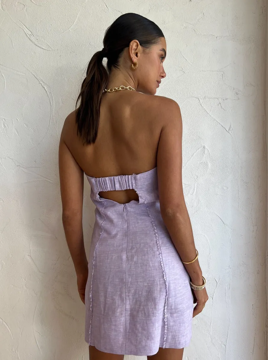 Mon Renn Dusk Mini Dress in Lilac