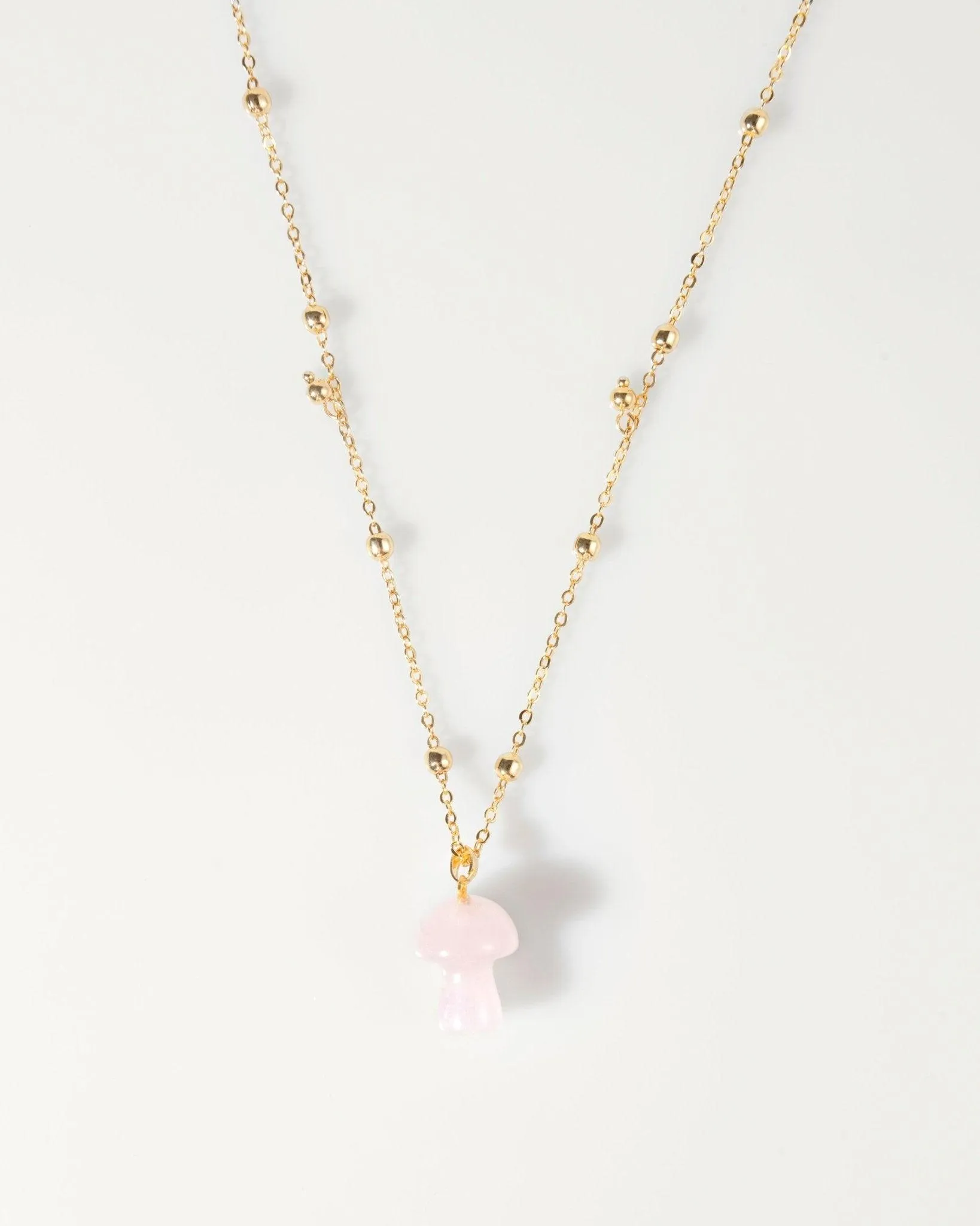 Mushroom Crystal Necklace