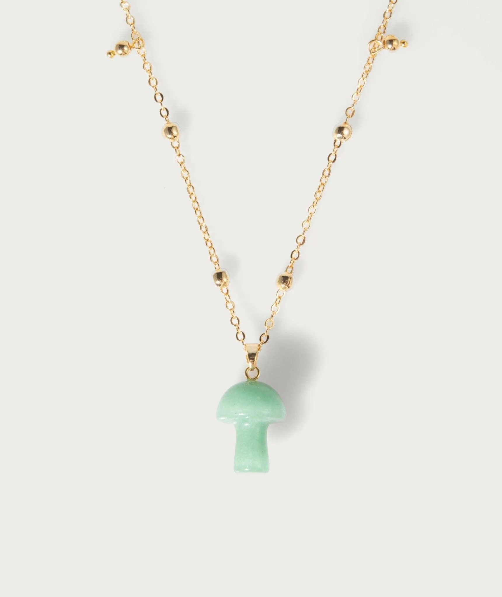 Mushroom Crystal Necklace