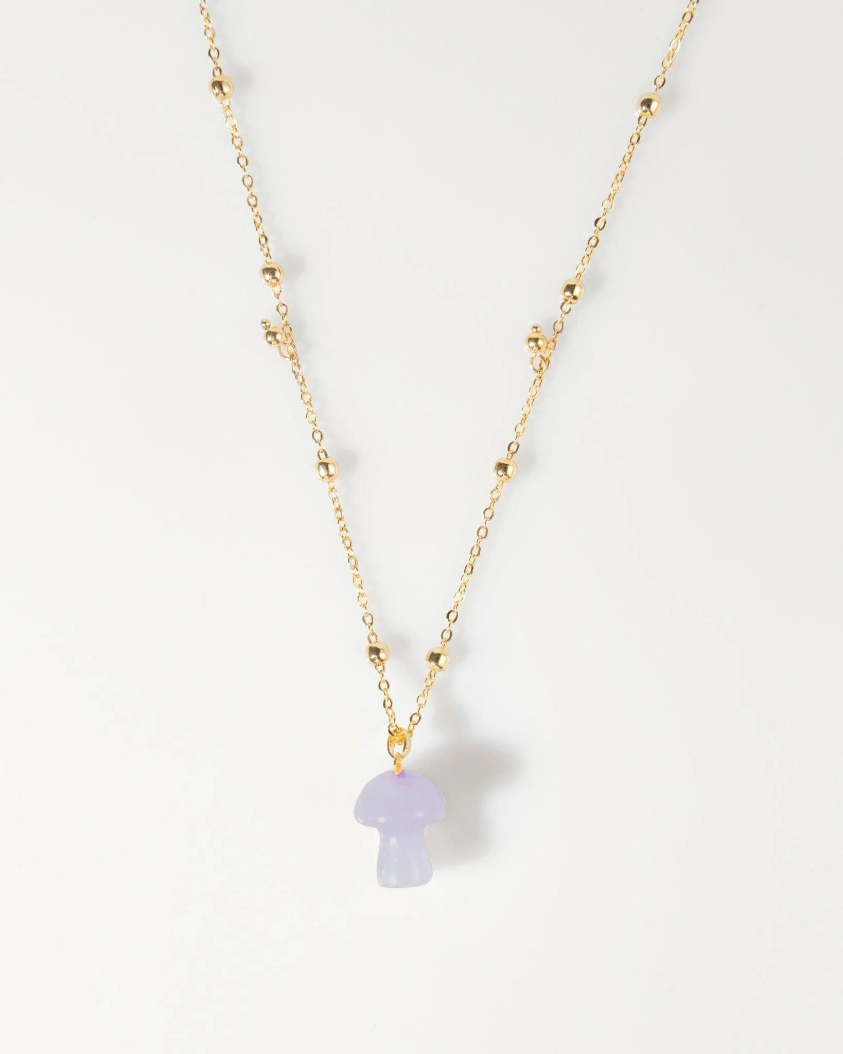 Mushroom Crystal Necklace