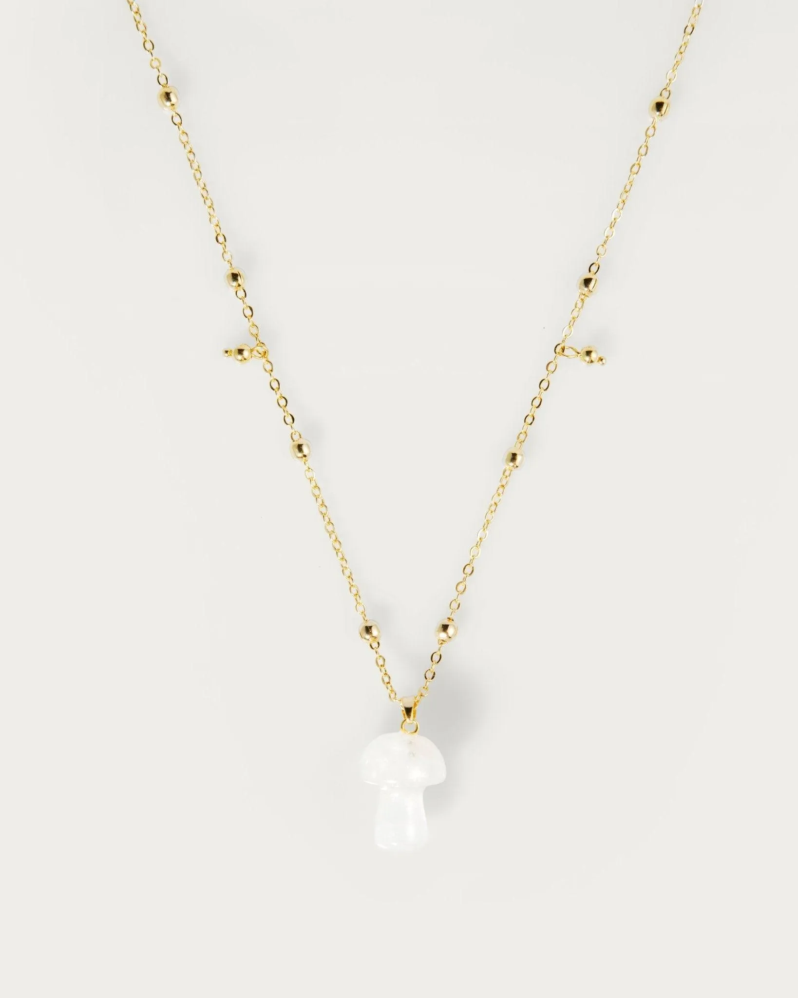 Mushroom Crystal Necklace
