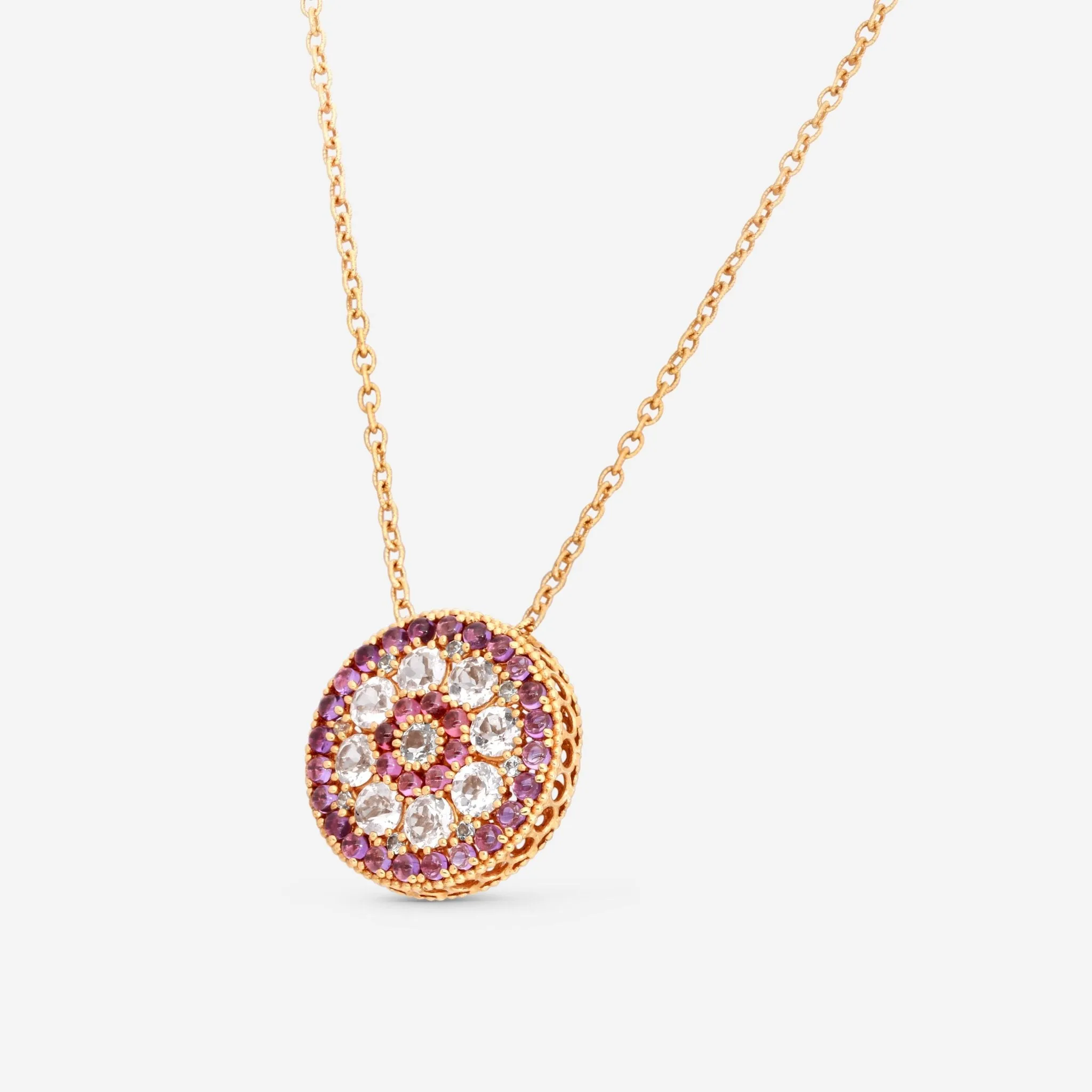 Nanis 18K Yellow Gold Multistone Necklace CN4-560