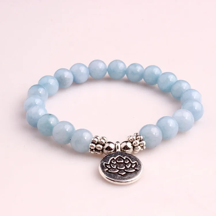 Natural Purple Rose Stone Mara Bracelet