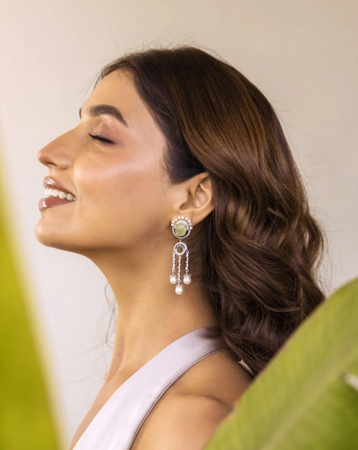 Navratna Drop Earrings