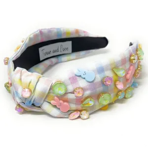 New! Peeps Easter Jeweled Knotted Headband