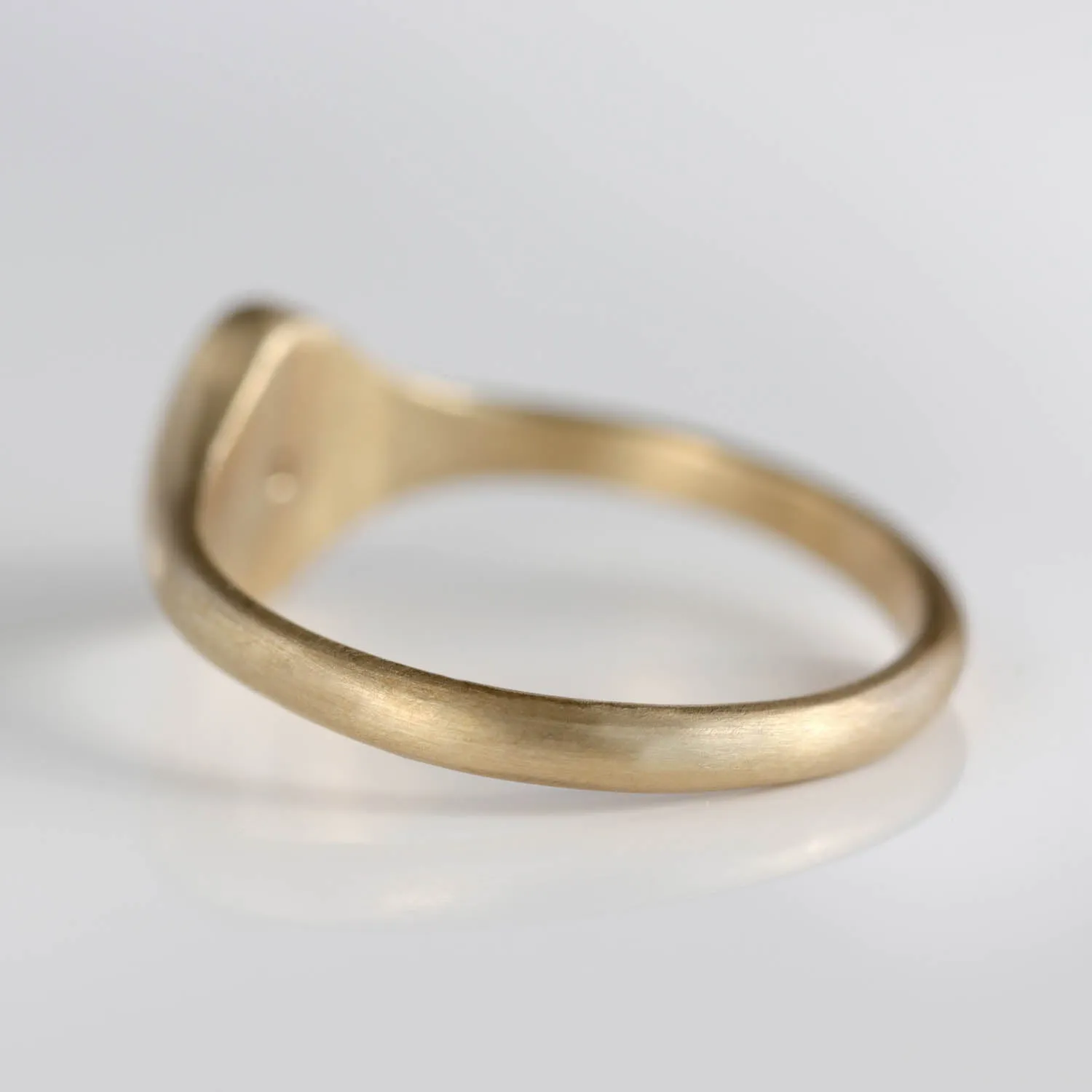 Oval Star Signet Ring •