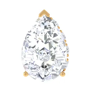 Pear Shape Diamond Solitaire Tragus Earring