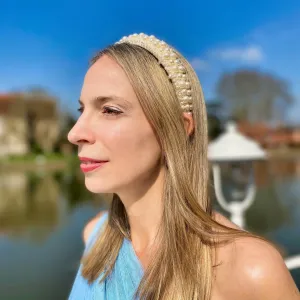 Pearl Headband with Crystal