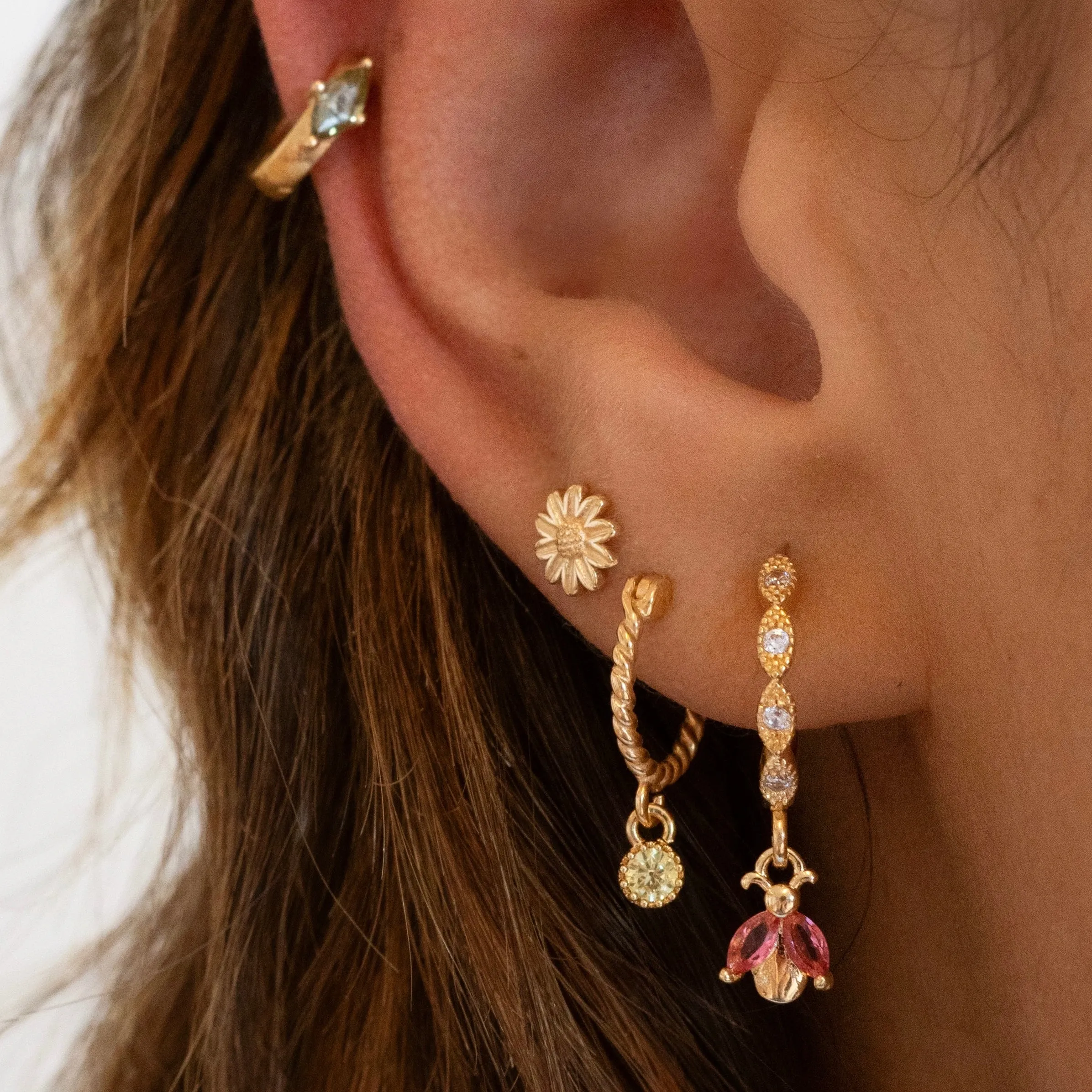 Peridot Zirconia Earring