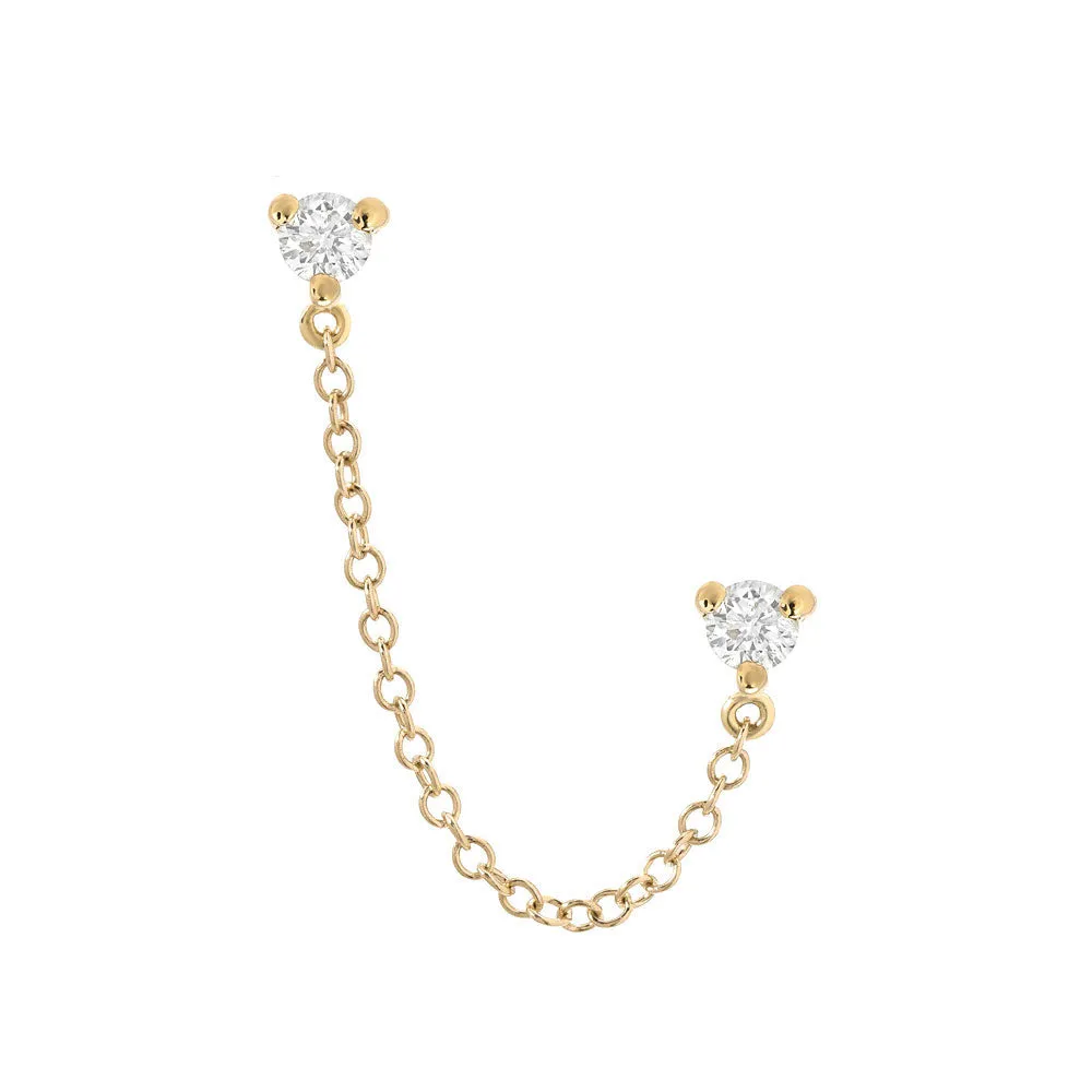 Petite Souli Chain Drape Double Earring