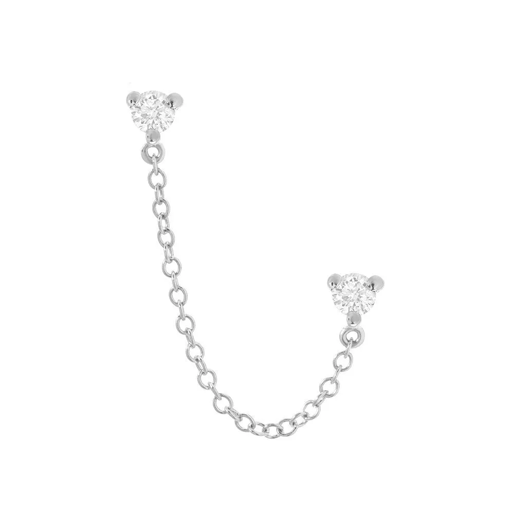 Petite Souli Chain Drape Double Earring