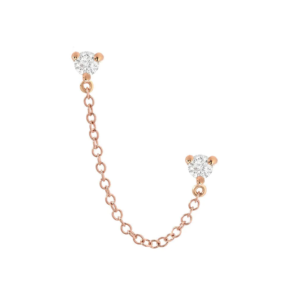Petite Souli Chain Drape Double Earring