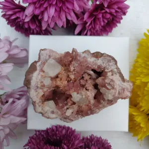 Pink Amethyst Geode with Fluorescent Calcite (#M3)