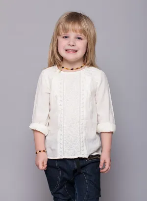 Premium Baltic Amber Necklace & Bracelet For Children / Extra Safe / MLT.P.BN